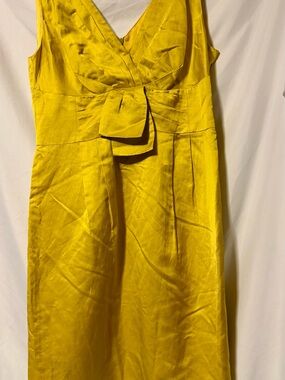 Nanette Lepore Bright Yellow Lined Dress - Vivid Yellow Interior
